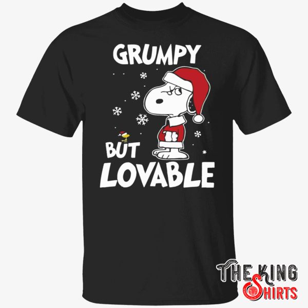 snoopy grumpy but lovable t shirt