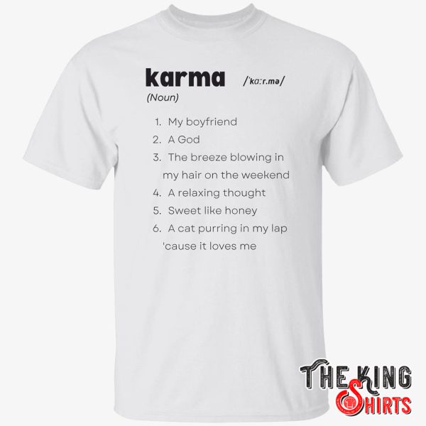 taylor swift karma definition shirt