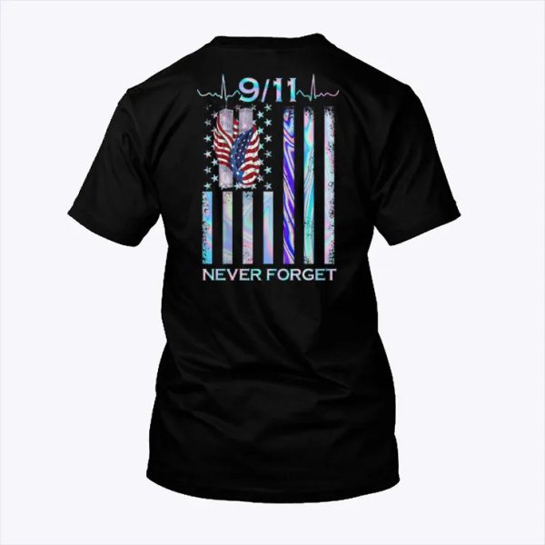 9 11 Never Forget Shirt American Flag Patriot Day