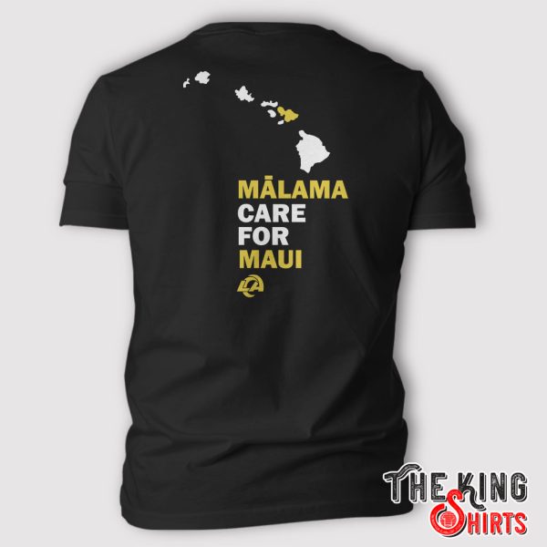 Los angeles rams malama maui back t shirt