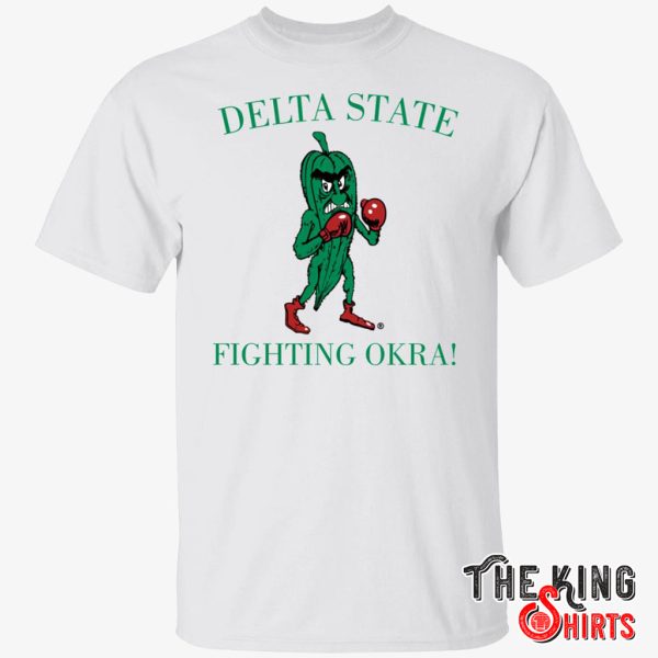 delta state fighting okra shirt