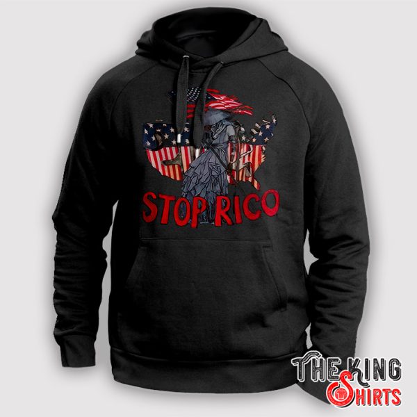 drake stop rico hoodie t shirt black