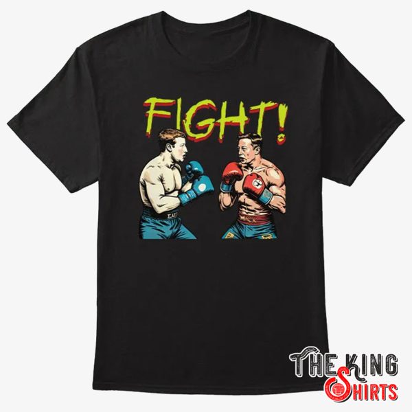 mark zuckerberg elon musk cage fight t shirt