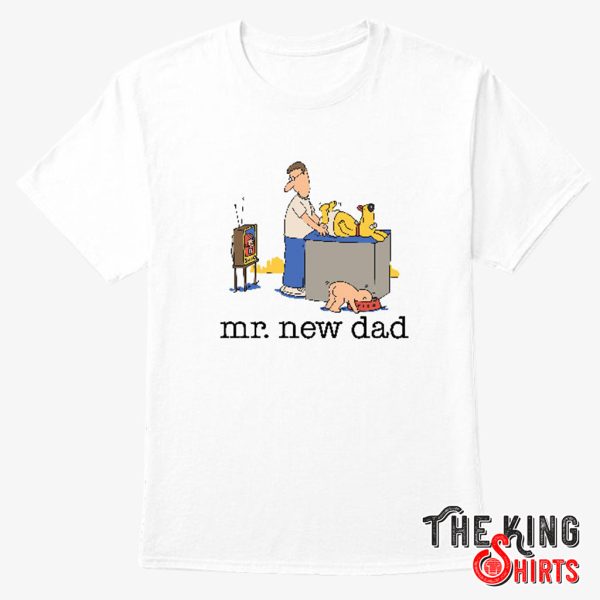 mr. new dad diaper dog shirt