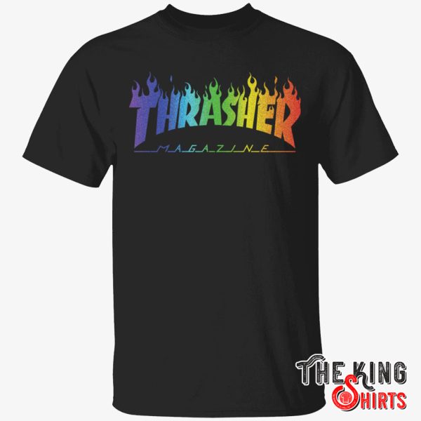 thrasher rainbow shirt