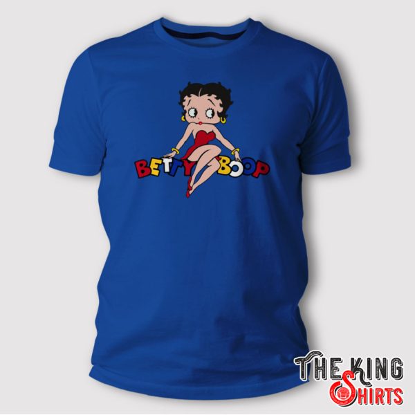 Betty Boop Betty sitting on shirt