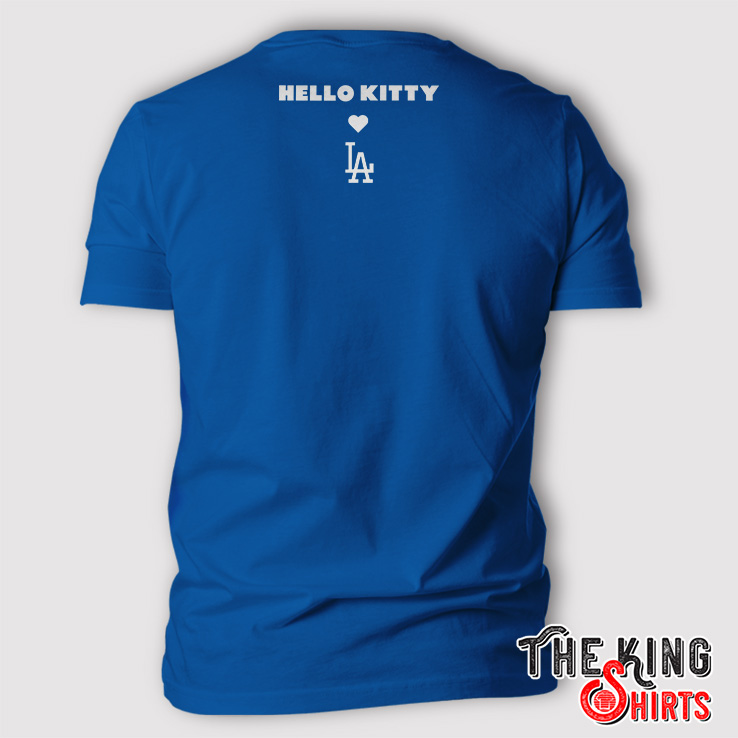 Hello Kitty Dodgers T Shirt, Hello Kitty Loves Los Angeles Dodgers -  TheKingShirtS