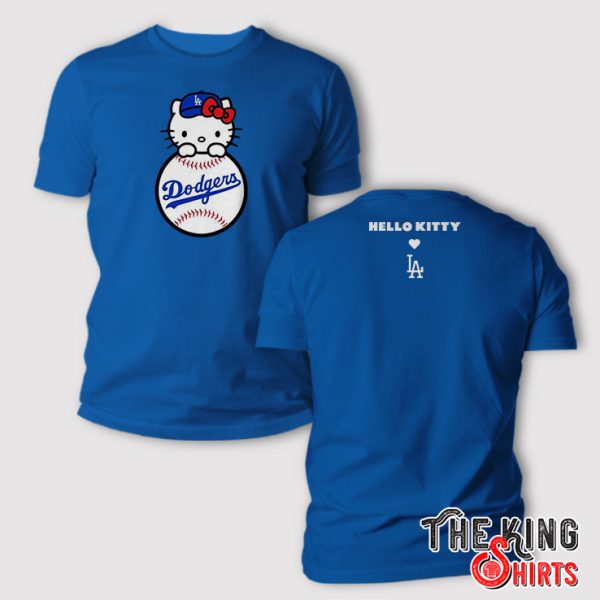 Hello Kitty Dodgers Shirt Full Image