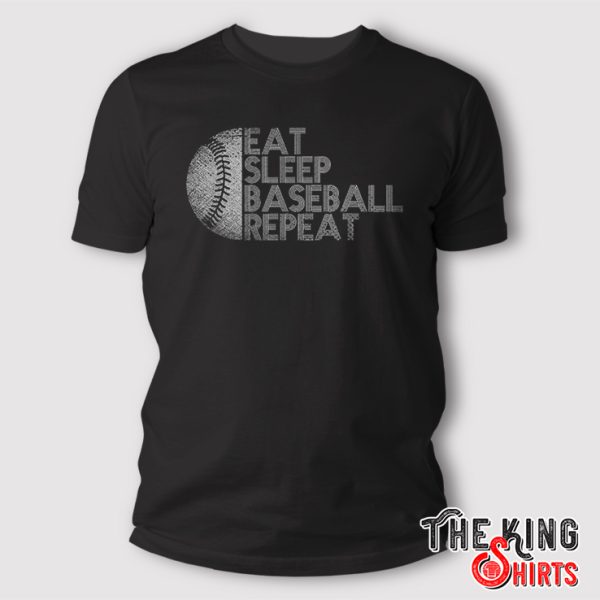 eat sleep baseball repeat shirt