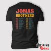 jonas brothers five albums one night tour t shirt back