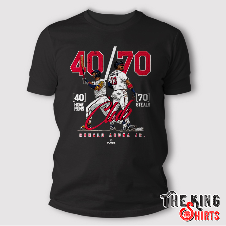 40-70 Club Ronald Acuna Jr Atlanta MLBPA T Shirt - TheKingShirtS