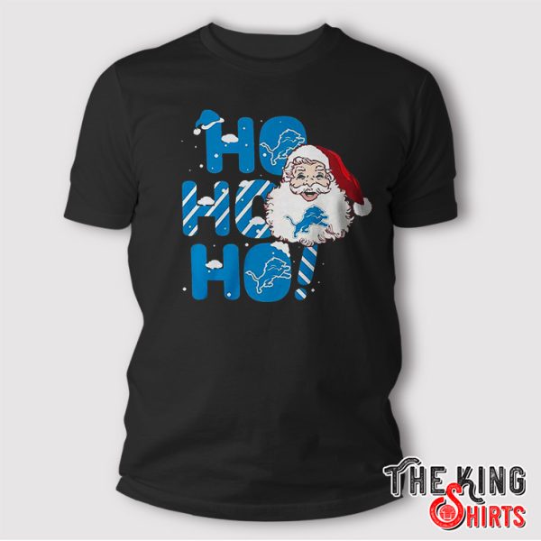 Hohoho Detroit Lions Christmas 2023 T Shirt