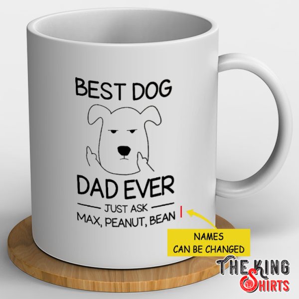 Personalized Best Dog Dad Ever Mug