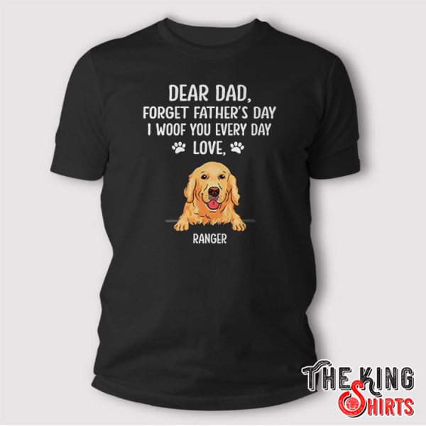 Personalized Forget Father’s Day Golden Retriever shirt
