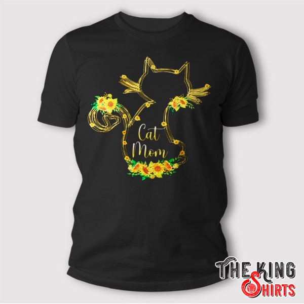 Sunflower Cat Mom Shirt