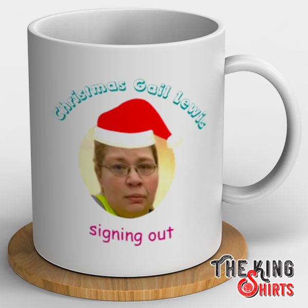 Christmas Gail Lewis Signing Out Mug