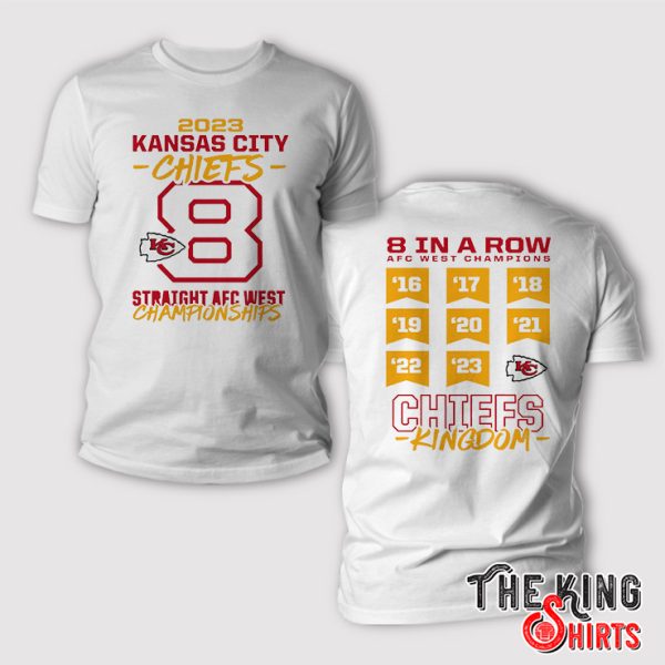 Kansas City Chiefs Eight-Time AFC West Division Champions Shirt