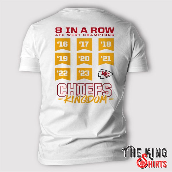 Kansas City Chiefs Eight-Time AFC West Division Champions Shirt