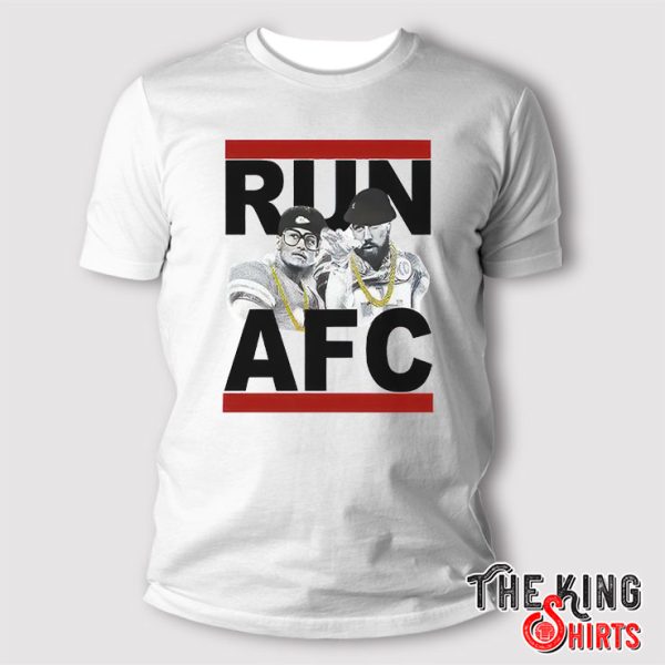 Run AFC Patrick Mahomes and Travis Kelce Kansas City Chiefs T Shirt