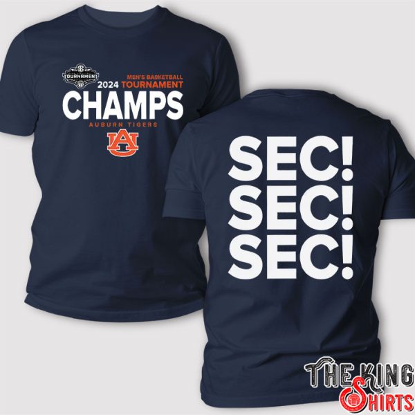 Auburn Tigers SEC Men's Basketball Tournament 2024 shirt