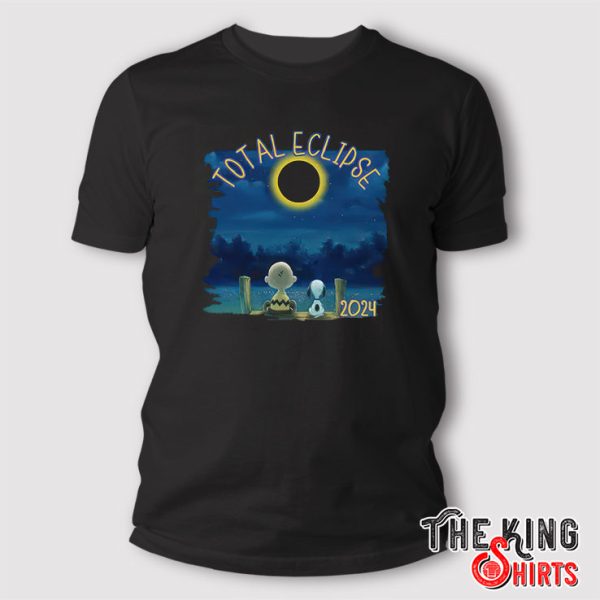 Peanuts Charlie Brown And Snoopy Total Solar Eclipse 2024 T Shirt