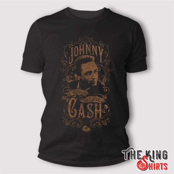 Johnny Cash I Walk The Line T Shirt