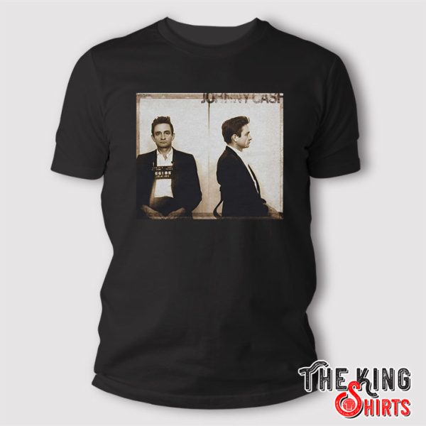 Johnny Cash T Shirt Johnny Cash Mugshot
