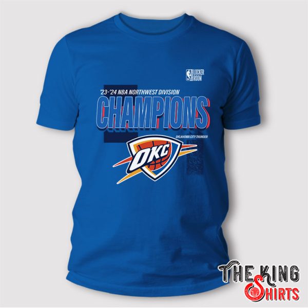 Oklahoma City Thunder 23 24 Northwest Division Champions Shirt