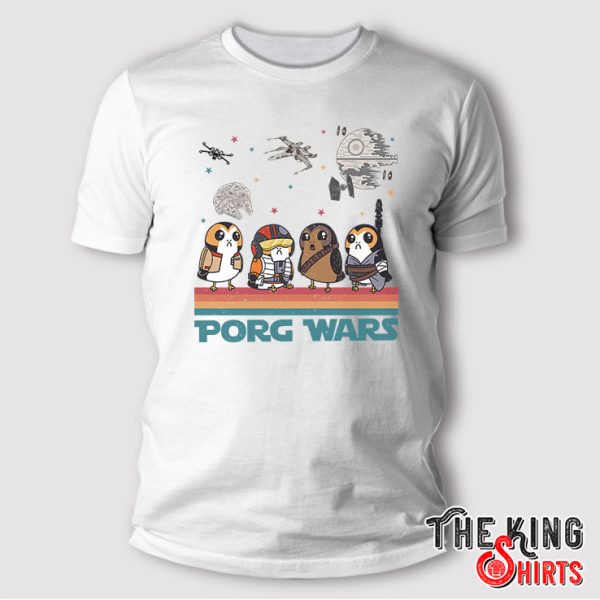 Porg Wars T Shirt, Star Wars Day 2024 May The Fourth Be With You