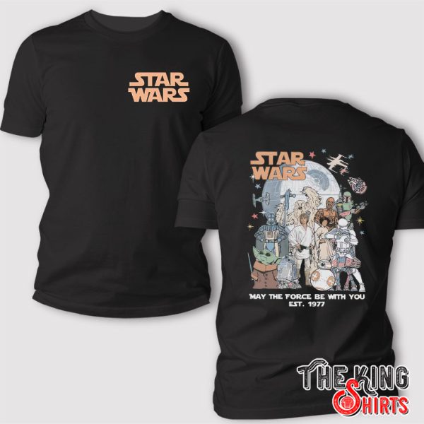 Star Wars Shirt, May The Force Be Weith You, Darth Vader & Princess Leia T Shirt