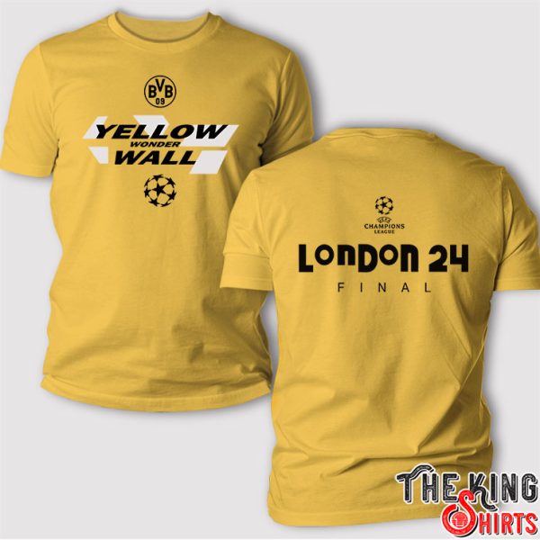 Borussia Dortmund Yellow Wonder Wall 2024 UEFA Champions League Final T Shirt