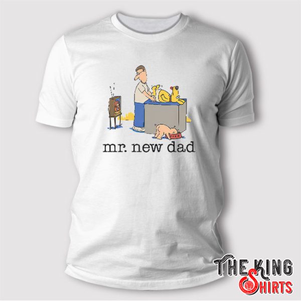 Mr. New Dad Diaper Dog T Shirt