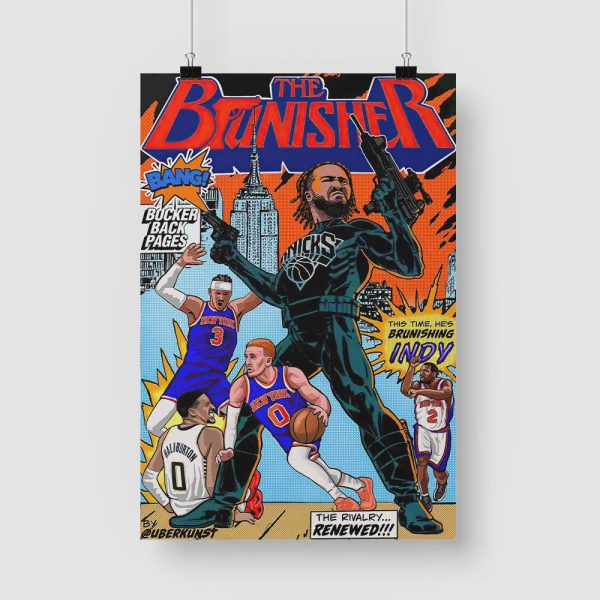New York Knicks Jalen Brunson The Brunisher Poster