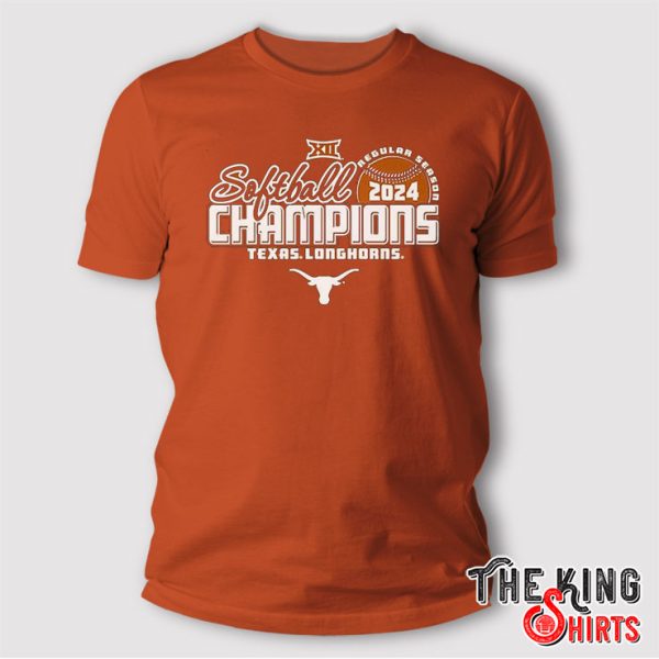 Texas Longhorns 2024 Big 12 Softball Regular Season Champions T Shirt