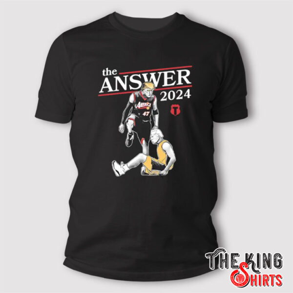 Donald Trump Defeats Joe Biden The Answer 2024 T Shirt