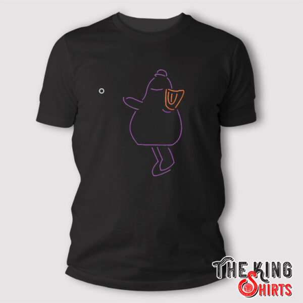 Purple Neon Mascot Throw T Shirt