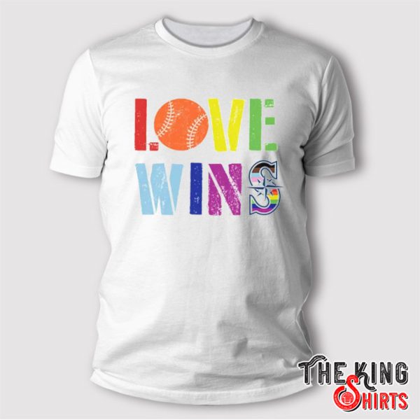 Seattle Mariners Love Wins Pride Month T Shirt