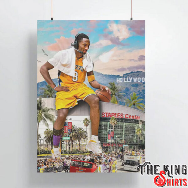 Kobe Bryant In Staples Center Poster