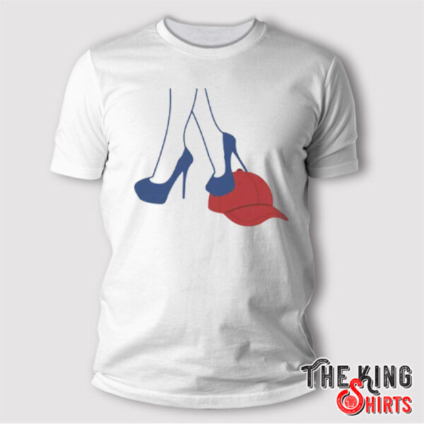 Kamala Harris Heels Stepping On Red MAGA Hat Shirt