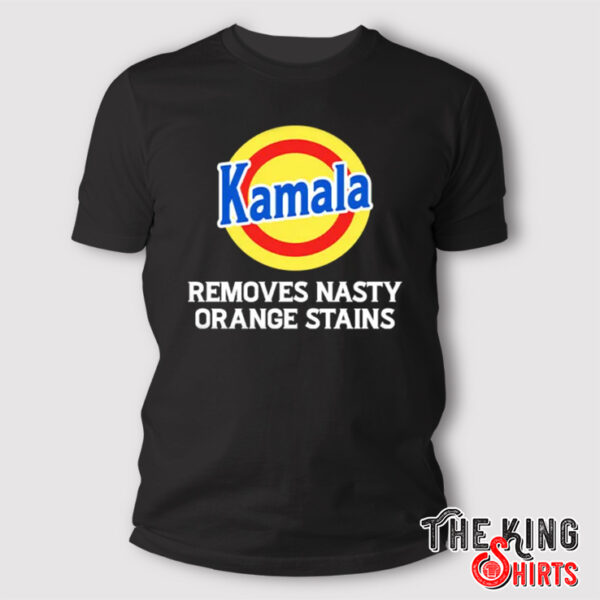 Kamala Removes Nasty Orange Stains Anti Trump Shirt