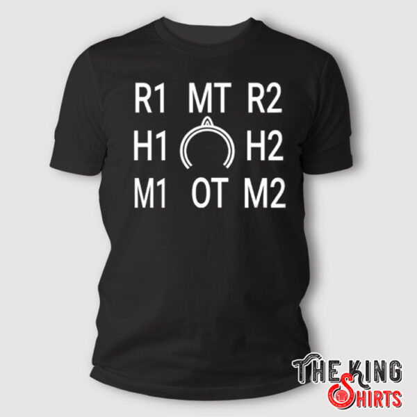 R1 MT R2 H1 H2 M1 OT M2 Final Fantasy XIV Shirt