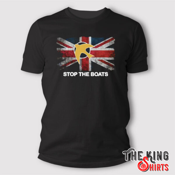 Stop The Boats United Kingdom Flag T Shirt