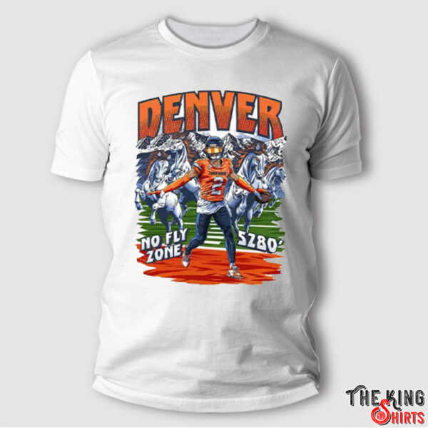 Denver Broncos No Fly Zone SZ80′ Dark Horse X Pat Surtain 2 Shirt