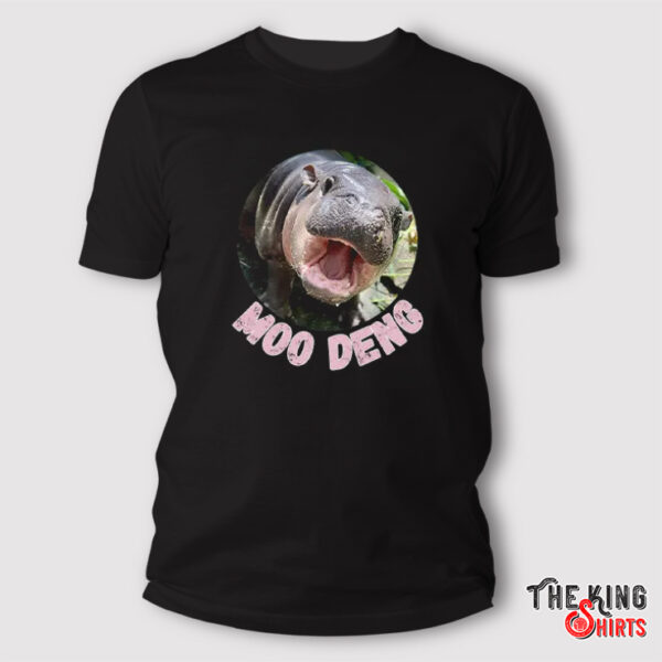 Moo Deng Bouncy Pig In Thai Picture The Cute Baby Hippo Shirt