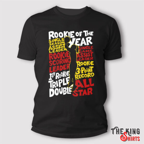 Caitlin Clark Rookie Of The Year Single Season Assist Leader Rookie Scoring Leader Single Game Assist Leader Shirt