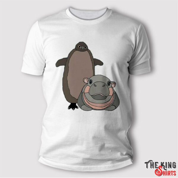 Pesto The Penguin And Moo Deng The Baby Hippo Shirt