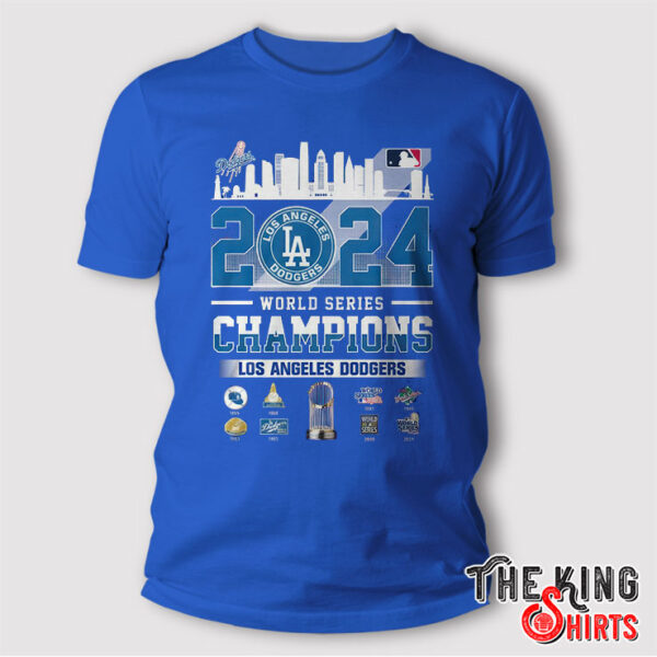 Los Angeles Dodgers World Series Shirt 2024, Champions History