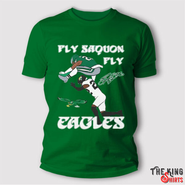 Fly Saquon Fly Eagles Saquon Barkley The Reverse Hurdle Jarrian Jones Shirt