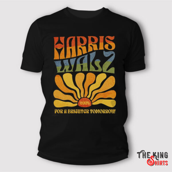 Harris Walz For A Brighter Tomorrow Shirt LGBTQIA Rainbow